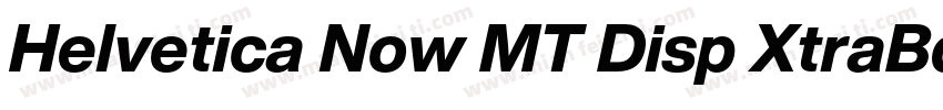 Helvetica Now MT Disp XtraBd字体转换